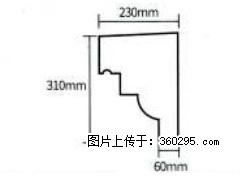 产品分解图型 - 檐口线，型号：SX311-YK-3，规格：230x310mm(3) - 乌鲁木齐三象EPS建材 xj.sx311.cc